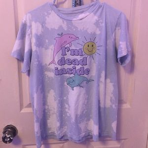 I’m Dead Inside Hot Topic Acid Washed Shirt